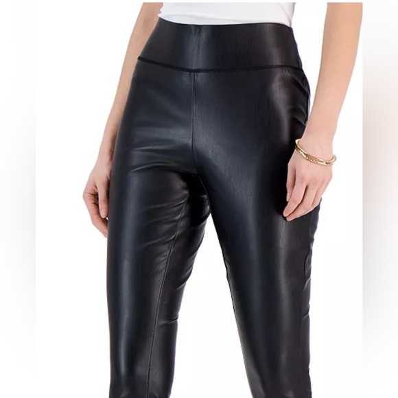Black I.N.C. International Concepts
Women's Faux-Leather Skinny Pants Like NEW - Picture 3 of 5